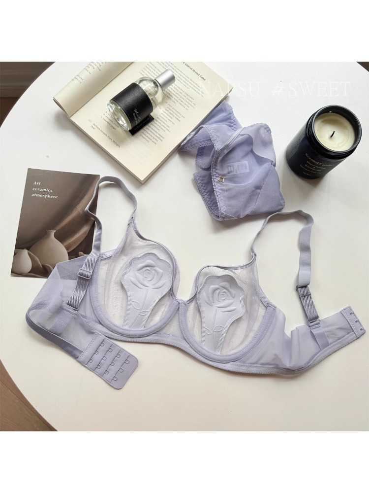 Sheer Mesh Bra - Бюстгальтер-минимайзер из прозрачной сетки — гибкая