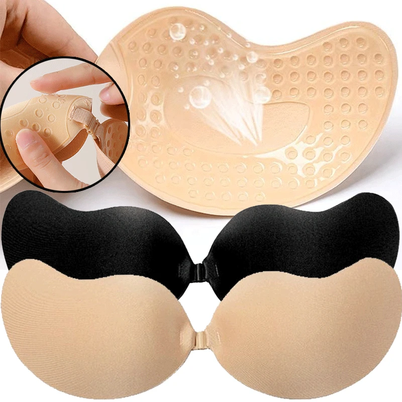 Push Up Bra Silicone - Многоразовые самоклеящиеся накладки на соски (размеры