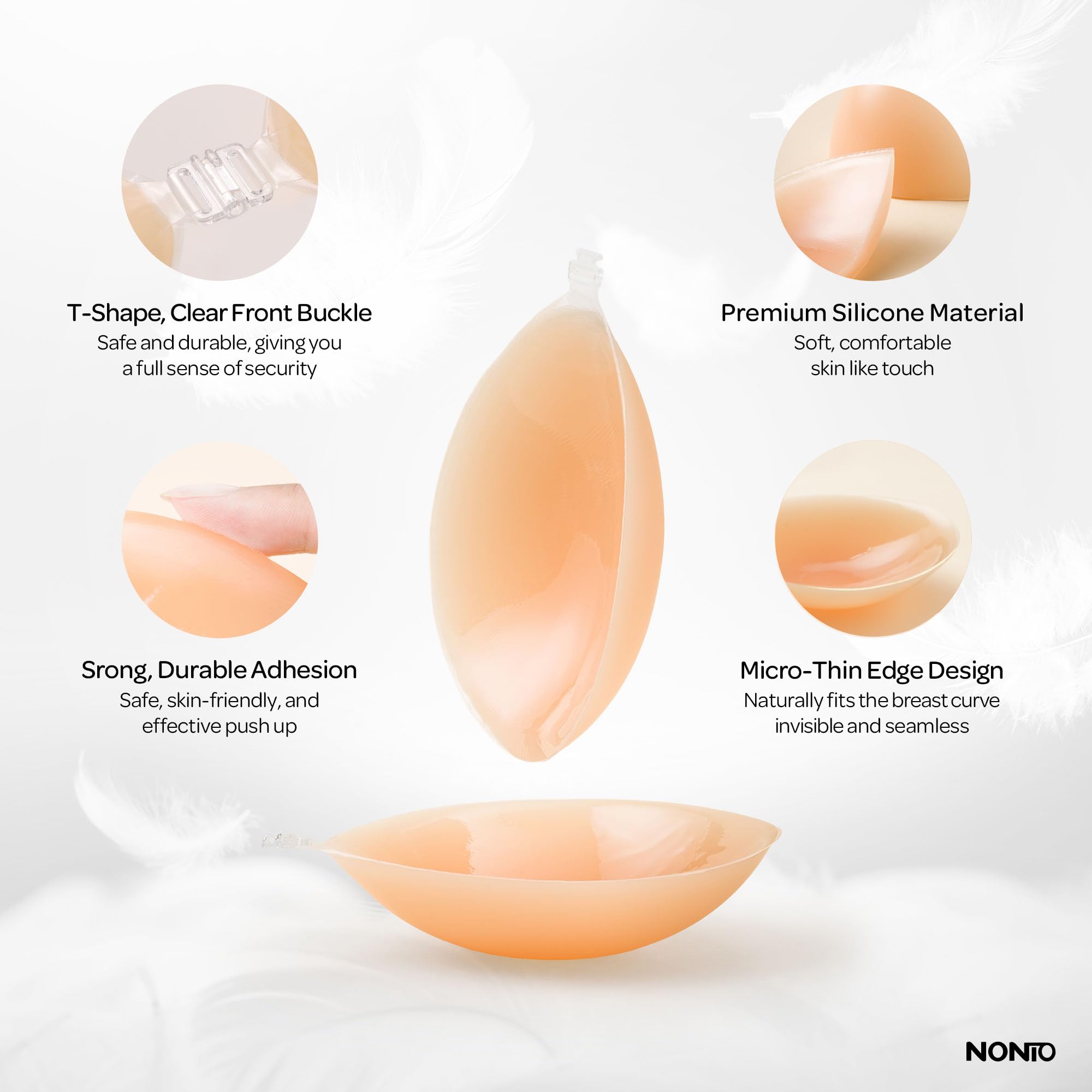 Самоклеящийся бюстгальтер без  – обзор и цена Strapless Bra Adhesive