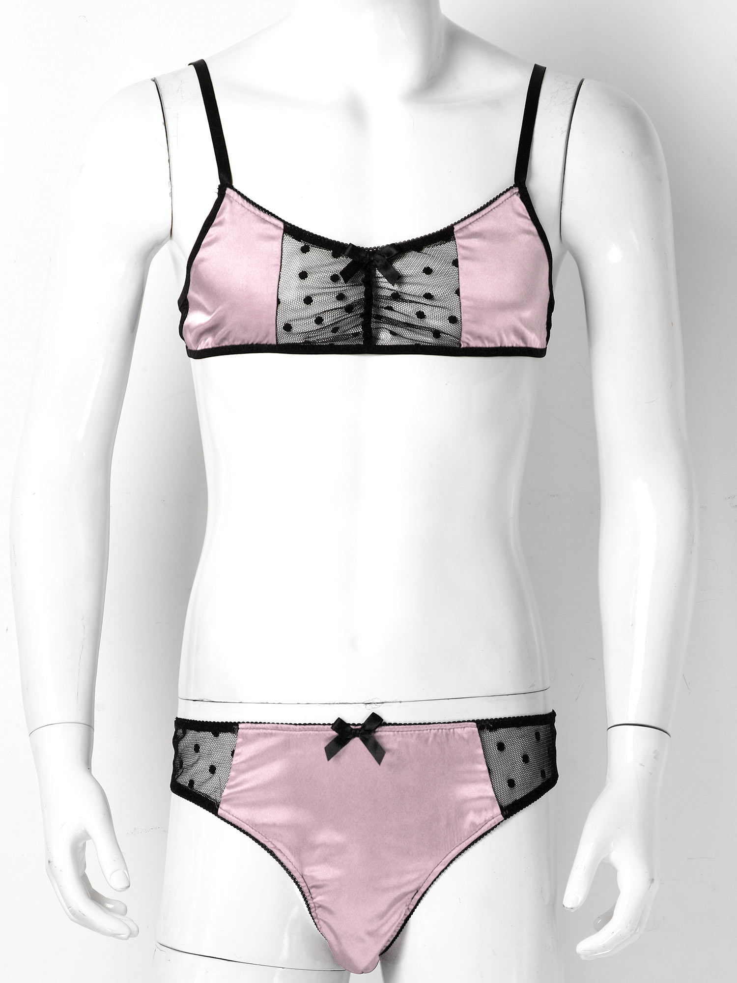 Мужской атласный костюм нижнег – обзор и цена Sheer Mesh Bra