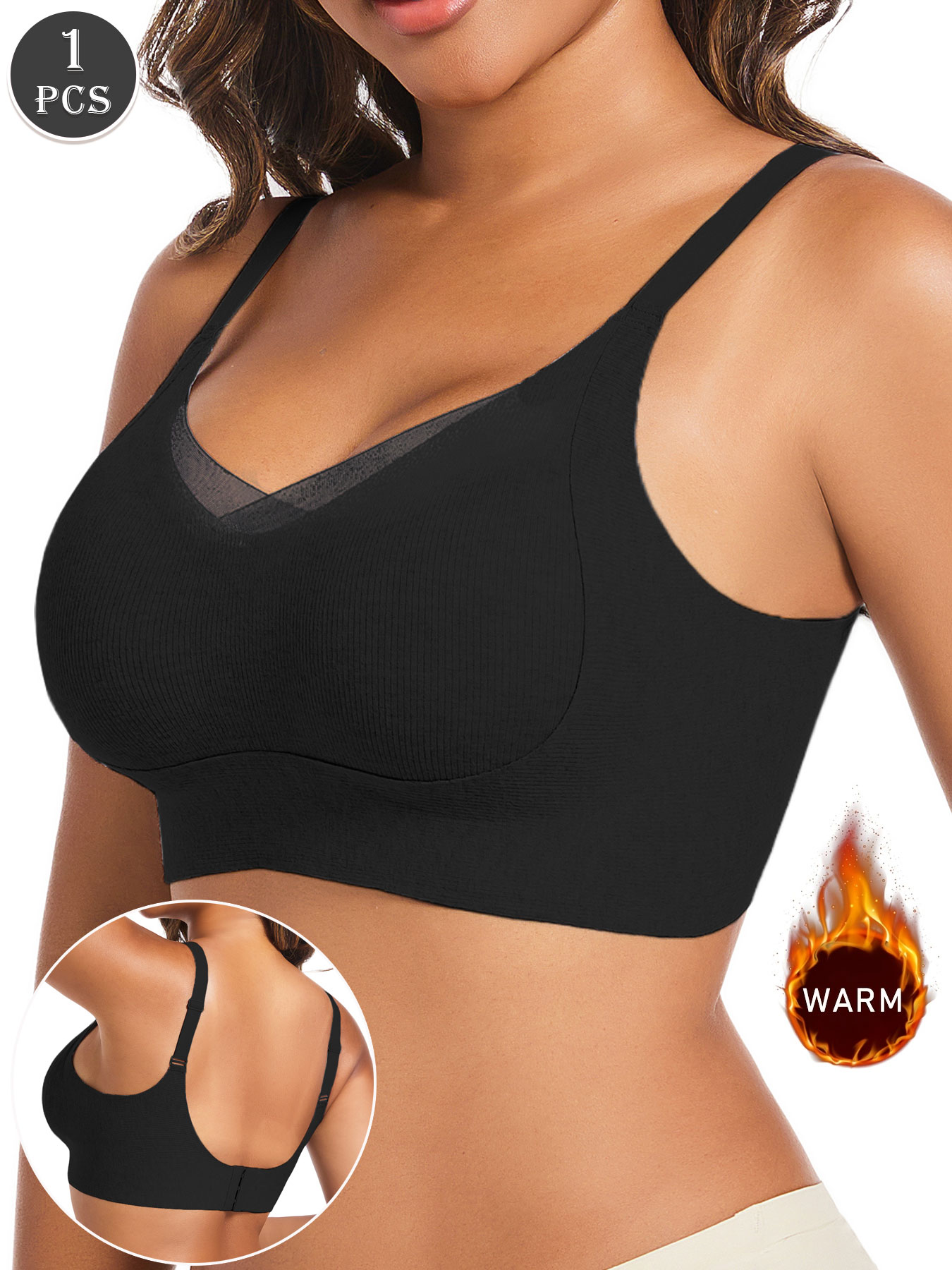 1шт женский повседневный черны – обзор и цена Underwire Bra Padded